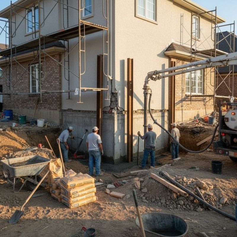Basement Foundation Pouring